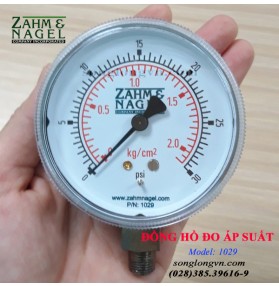 Đồng hồ đo áp suất P/N 1029 Zahm Nagel