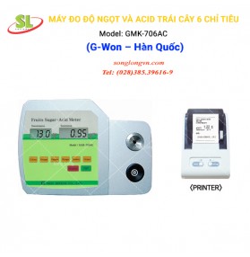 Máy đo độ ngọt và acid trái cây 6 chỉ tiêu GMK-706AC G-Won