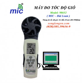 Máy đo tốc độ gió Mic 98652 (0.4 đến 30 m/s)